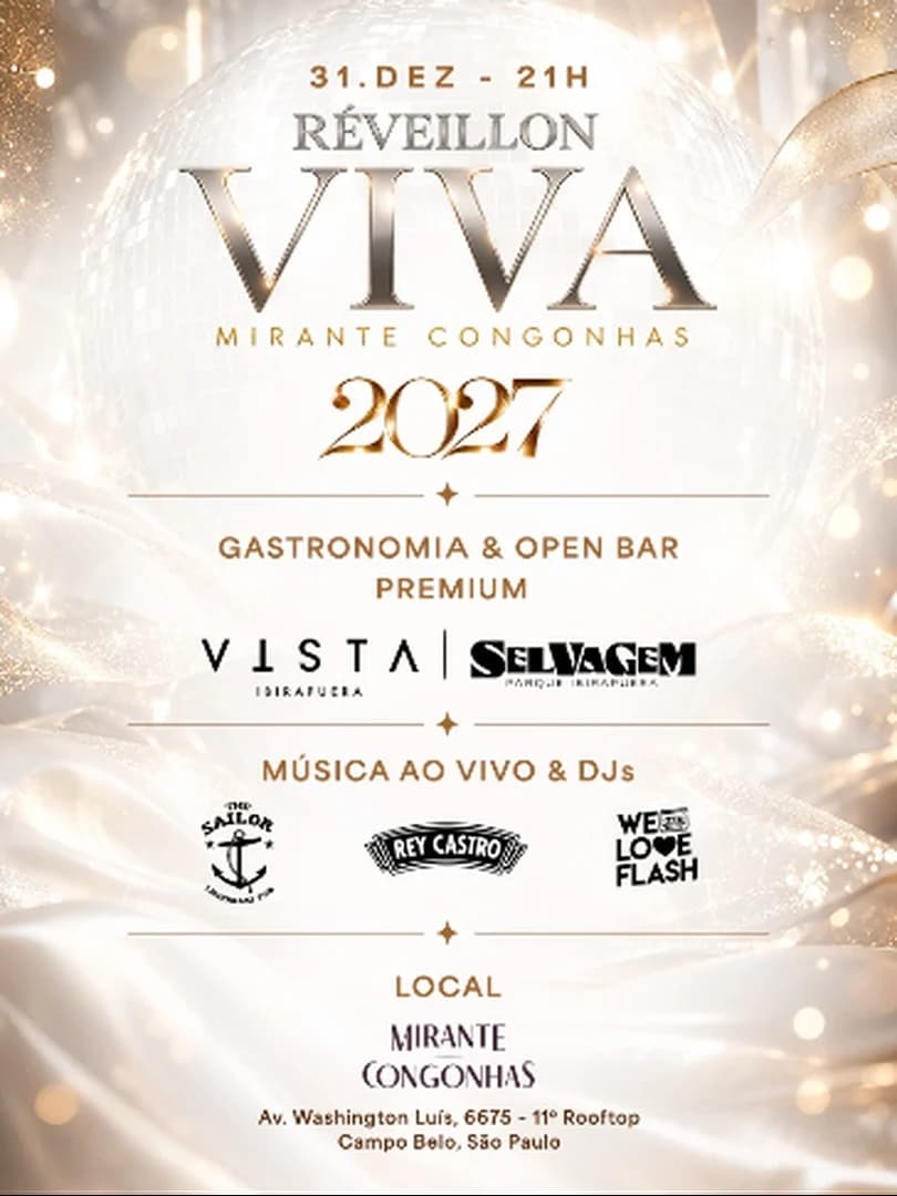 RÉVEILLON VIVA - Mirante Congonhas 2027